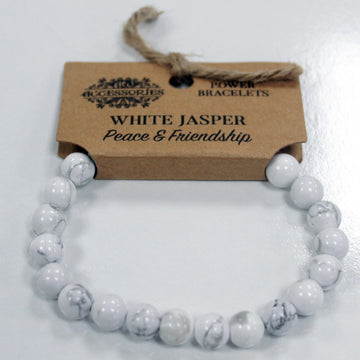 Power Bracelet - White Jasper - Hira Online